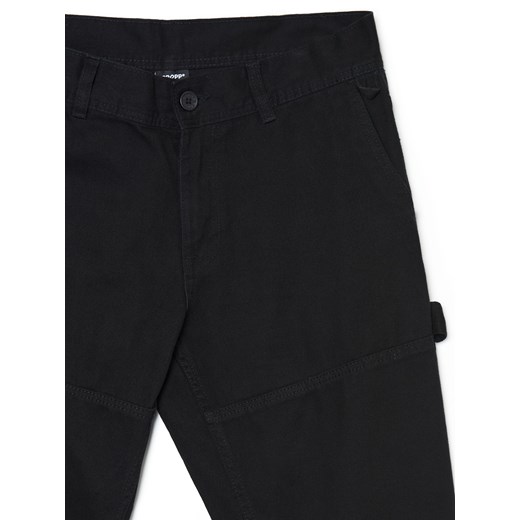 Cropp - Czarne spodnie carpenter ADU.LTD - czarny Cropp 32 Cropp