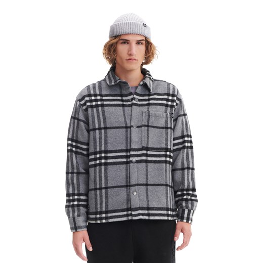 Cropp - Szara koszula wierzchnia w kratę - czarny Cropp XXL wyprzedaż Cropp