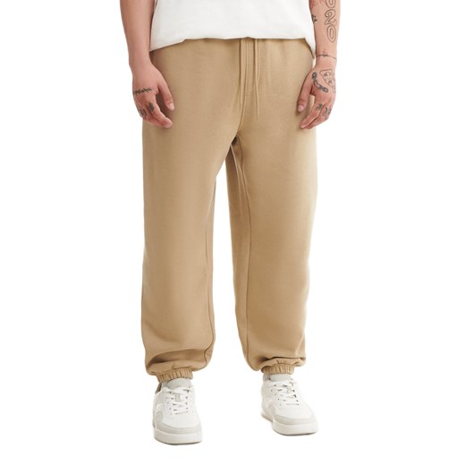 Cropp - Beżowe dresowe joggery - beżowy Cropp XS Cropp