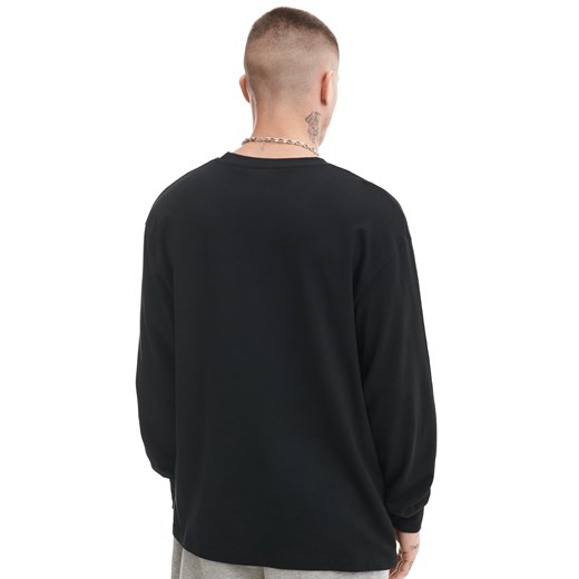Cropp - Czarna koszulka z długim rękawem - czarny Cropp XL wyprzedaż Cropp