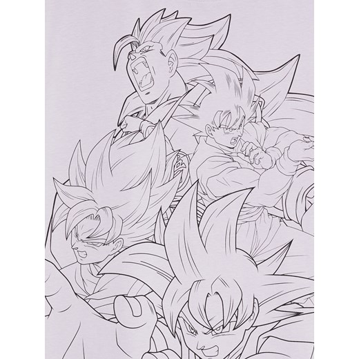 Cropp - Jasnofioletowa koszulka Dragon Ball - fioletowy Cropp L Cropp