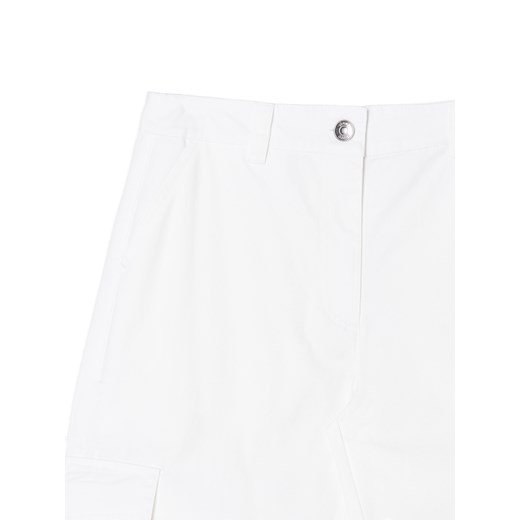 Cropp - Białe spodnie cargo - biały Cropp 38 okazyjna cena Cropp