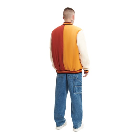 Cropp - Multikolorowa kurtka bomber - kasztanowy Cropp XL okazyjna cena Cropp