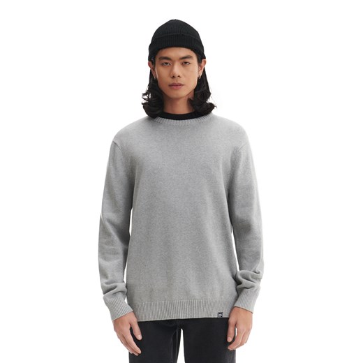 Cropp - Szary sweter basic - jasny szary Cropp M Cropp