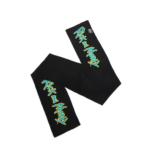 Cropp - Czarny szalik Rick and Morty - czarny Cropp Uniwersalny okazyjna cena Cropp