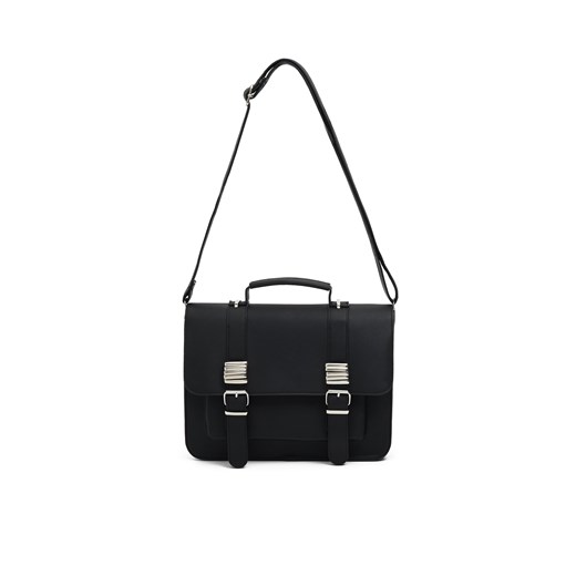Cropp - Czarna torba listonoszka - czarny Cropp Uniwersalny Cropp okazja