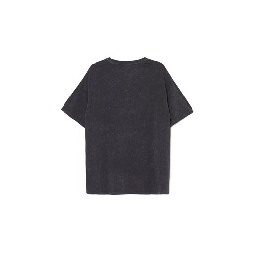 Cropp - Ciemnoszary t-shirt Mickey Mouse - szary Cropp S Cropp