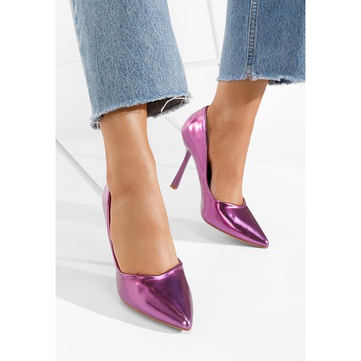 Fioletowe szpilki na obcasie Minda Zapatos 40 promocja Zapatos