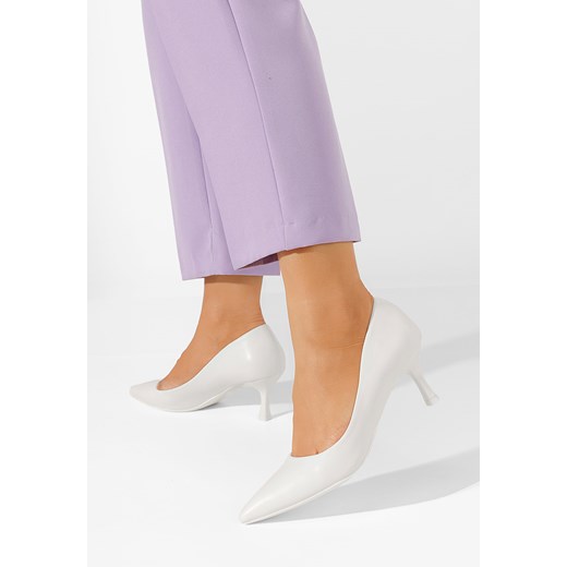 Białe szpilki Narelia Zapatos 38 promocyjna cena Zapatos