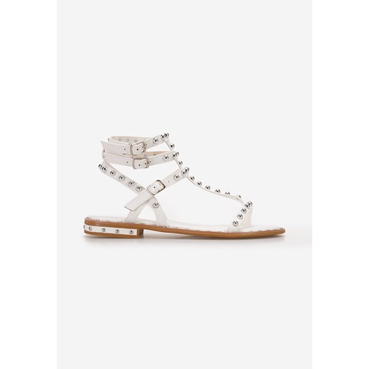 Białe sandały z kryształka Matela Zapatos 41 Zapatos promocja