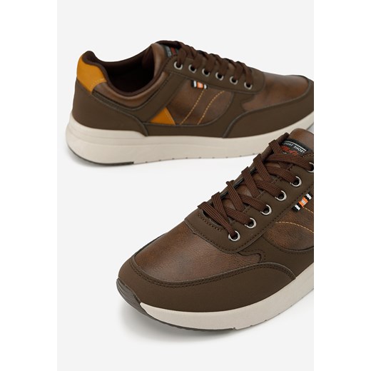 Brązowe sneakersy męskie Freeman Zapatos 42 Zapatos promocyjna cena
