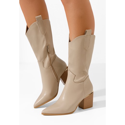 Khaki kozaki kowbojki damskie Meridia Zapatos 40 Zapatos