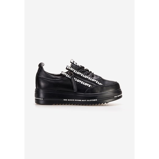 Czarne sneakersy na platformie Elova Zapatos 37 Zapatos