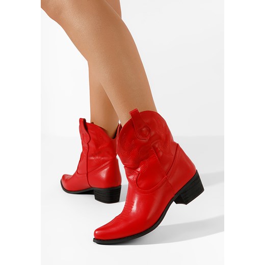 Czerwone kowbojki damskie Vernazza Zapatos 40 Zapatos
