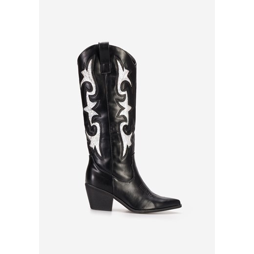Czarne kozaki kowbojki damskie Savela Zapatos 40 Zapatos