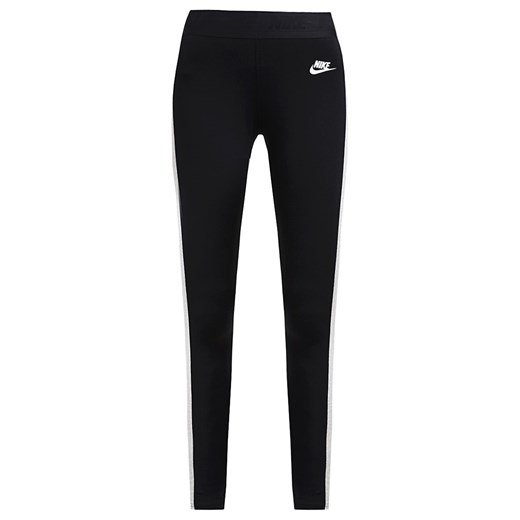 Nike Sportswear TECH FLEECE Legginsy black/grey heather/white zalando szary bawełna