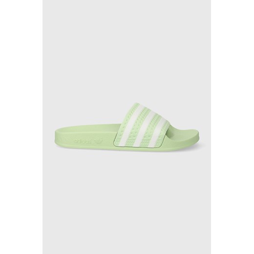 adidas Originals klapki Adilette damskie kolor zielony IE3048 ze sklepu PRM w kategorii Klapki damskie - zdjęcie 167563491