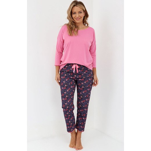 Bawełniana piżama damska 152, Kolor różowo-fioletowy, Rozmiar S, Cana ze sklepu Intymna w kategorii Piżamy damskie - zdjęcie 167563604