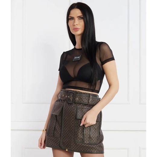 Bluzka damska Versace Jeans wiosenna z elastanu