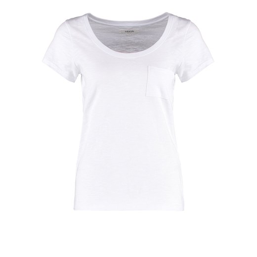 Zalando Essentials Tshirt basic white zalando bialy abstrakcyjne wzory