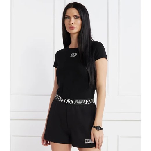 EA7 T-shirt | Regular Fit ze sklepu Gomez Fashion Store w kategorii Bluzki damskie - zdjęcie 167573611