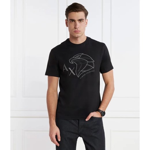 Armani Exchange t-shirt męski z krótkimi rękawami w stylu młodzieżowym 