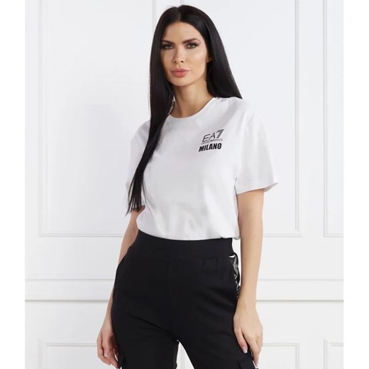 EA7 T-shirt | Regular Fit ze sklepu Gomez Fashion Store w kategorii Bluzki damskie - zdjęcie 167573620