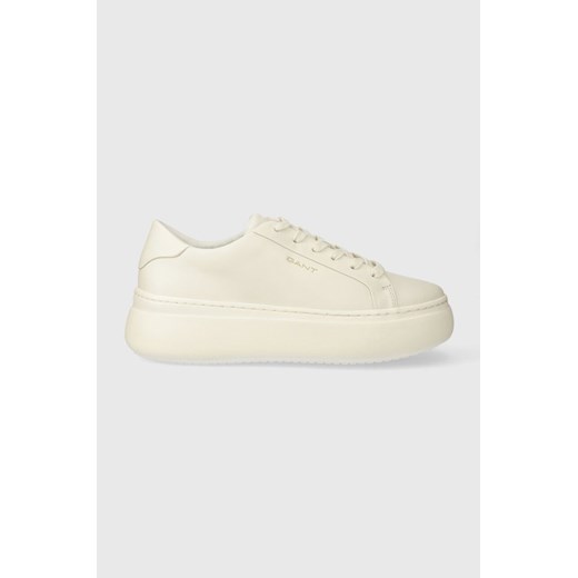 Gant sneakersy skórzane Jennise kolor biały 28531491.G29 ze sklepu ANSWEAR.com w kategorii Trampki damskie - zdjęcie 167576243