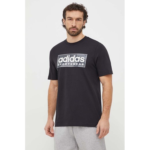 adidas t-shirt bawełniany męski kolor czarny z nadrukiem IR5825 ze sklepu ANSWEAR.com w kategorii T-shirty męskie - zdjęcie 167577011