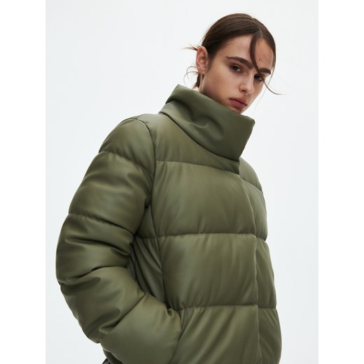 Reserved - Pikowana kurtka - jasnozielony Reserved 44 okazja Reserved