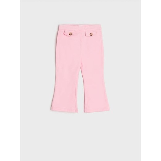 Sinsay - Spodnie flare - różowy ze sklepu Sinsay w kategorii Spodnie i półśpiochy - zdjęcie 167580494