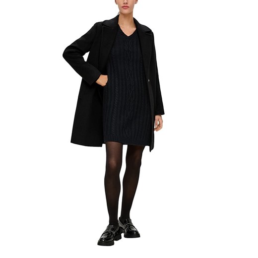 s.Oliver Sukienka dzianinowa w kolorze czarnym M okazja Limango Polska