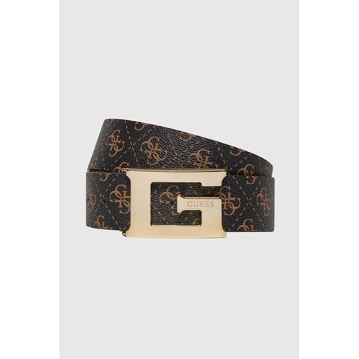 GUESS Brązowy pasek Meridian, Rozmiar XS ze sklepu outfit.pl w kategorii Paski damskie - zdjęcie 167583120