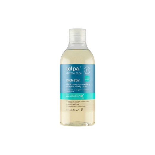 Tołpa Hialuronowy płyn micelarny do mycia twarzy i oczu 400 ml Tołpa one size wyprzedaż 5.10.15