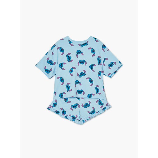 Cropp - Krótka piżama Stitch - błękitny Cropp L promocyjna cena Cropp