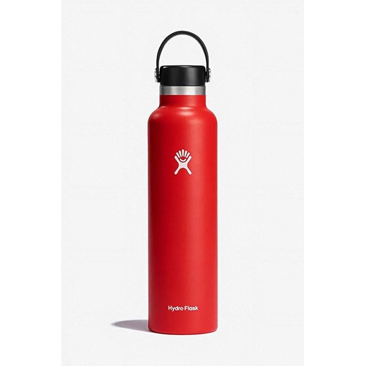 Hydro Flask butelka termiczna 24 OZ Standard Flex Cap S24SX612 kolor czerwony ze sklepu ANSWEAR.com w kategorii Bidony i butelki - zdjęcie 167620562
