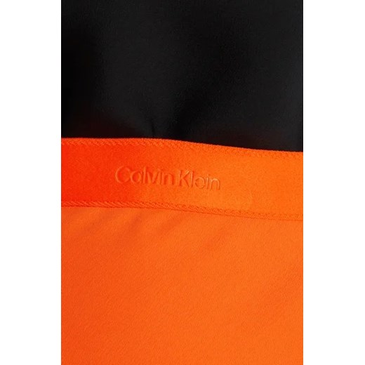 Spódnica Calvin Klein casual pomarańczowy midi 