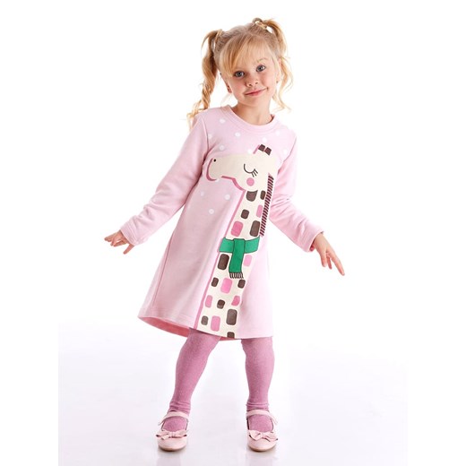 Denokids Sukienka "Giraffe" w kolorze jasnoróżowym - id: 11759823 - marki Denokids - 167625114 Denokids Sukienka "Giraffe" w kolorze jasnoróżowym ze sklepu Limango Polska w kategorii Sukienki dziewczęce - zdjęcie 167625114