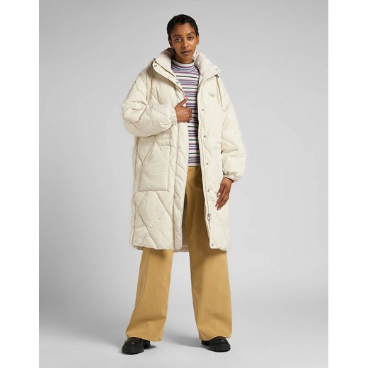 Kurtka Damska Lee Long Puffer Ecru L55KEVDN Lee XL wyprzedaż Elwix