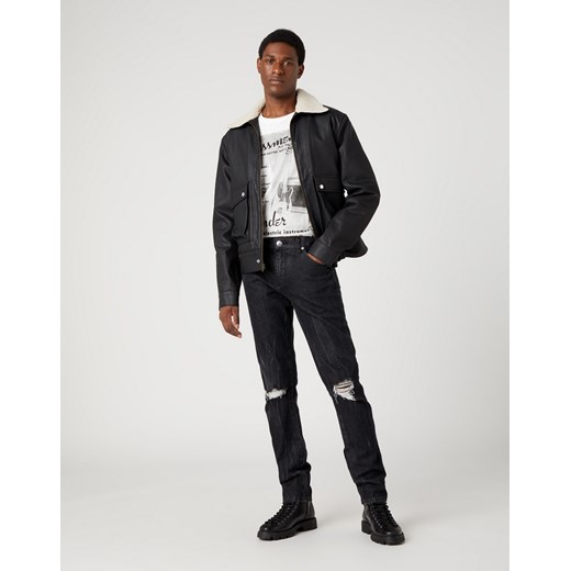 Kurtka Męska Wrangler Denim Sherpa Bomber Black W4H7G2100 Wrangler XXL promocja Elwix