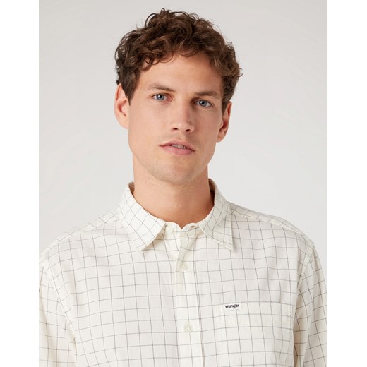 Koszula Męska Wrangler 1 Pocket Shirt Worn White W5A24MW02 Wrangler XXL okazja Elwix