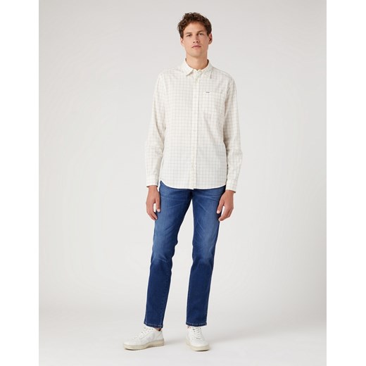 Koszula Męska Wrangler 1 Pocket Shirt Worn White W5A24MW02 Wrangler XXL okazyjna cena Elwix