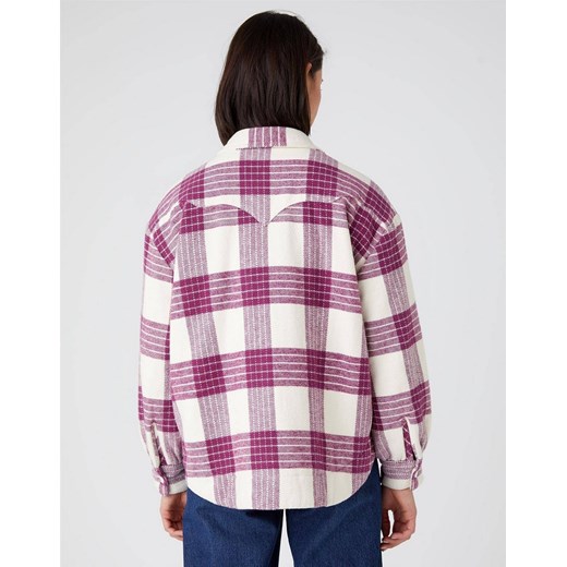 Kurtka damska Wrangler Shacket Amaranth W4S0X8P36 Wrangler L okazja Elwix