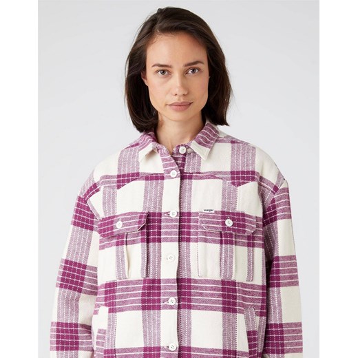 Kurtka damska Wrangler Shacket Amaranth W4S0X8P36 Wrangler L okazja Elwix