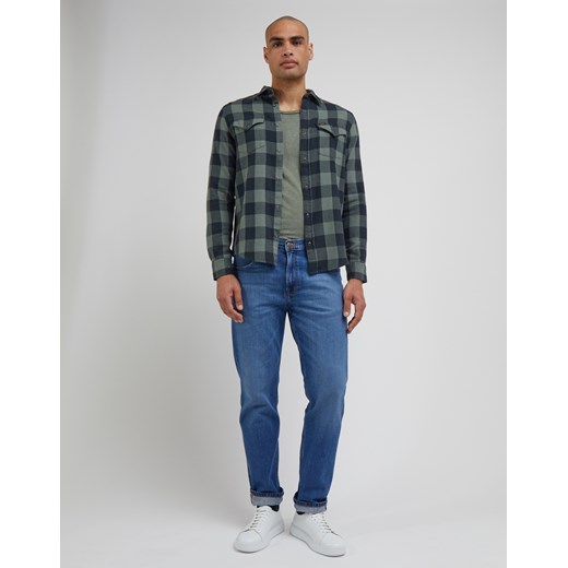 Koszula Męska Lee Clean Western Shirt Fort Green L66RRRA15 Lee XXL Elwix