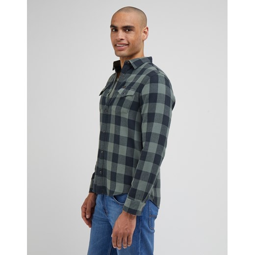 Koszula Męska Lee Clean Western Shirt Fort Green L66RRRA15 Lee L Elwix