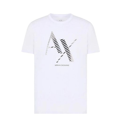 t-shirt męski  armani exchange 6rztkd zjbyz biały ze sklepu Royal Shop w kategorii T-shirty męskie - zdjęcie 167637894