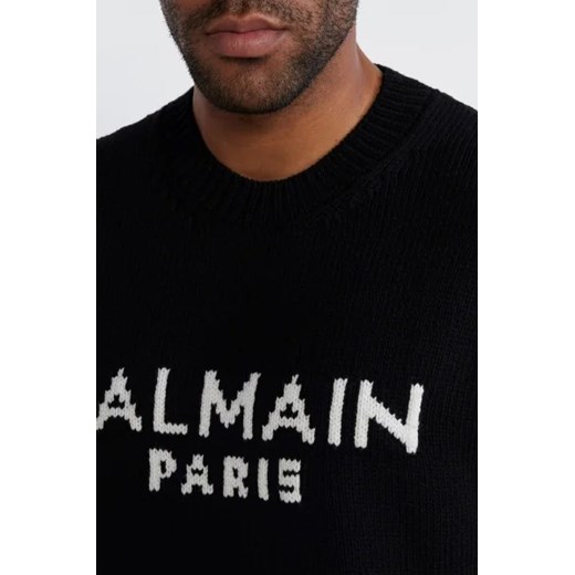 Balmain Wełniany sweter | Regular Fit XXL Gomez Fashion Store