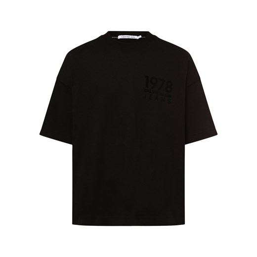 Calvin Klein Jeans Koszulka męska Mężczyźni Bawełna czarny nadruk ze sklepu vangraaf w kategorii T-shirty męskie - zdjęcie 167641171
