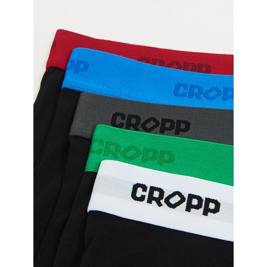Cropp - 5 pack czarnych bokserek - czarny Cropp M Cropp
